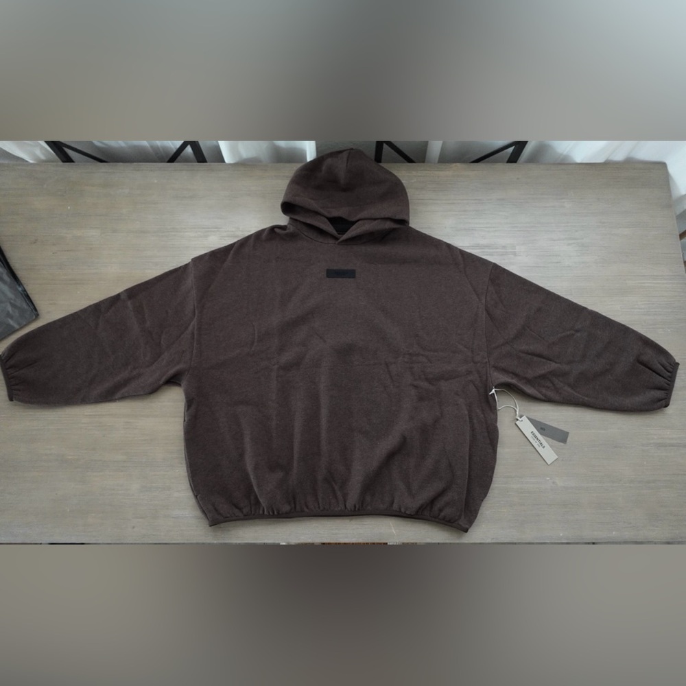 Fear of God Essentials - Essentials Fleece Hoodie Premium Heather Brown